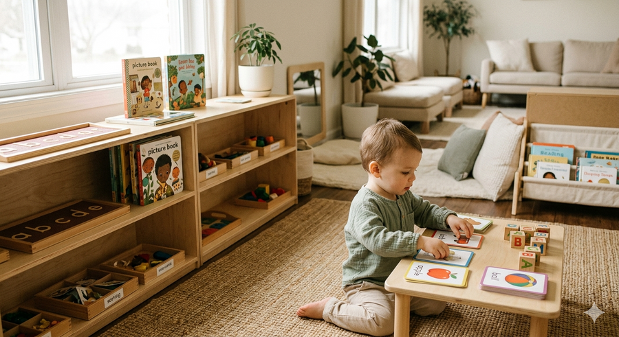 Eine sprachenreiche, Montessori-inspirierte Heimumgebung schaffen