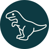 Fantasievolles Dino-Design