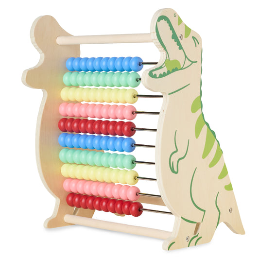 T-Rex Abakus aus Holz